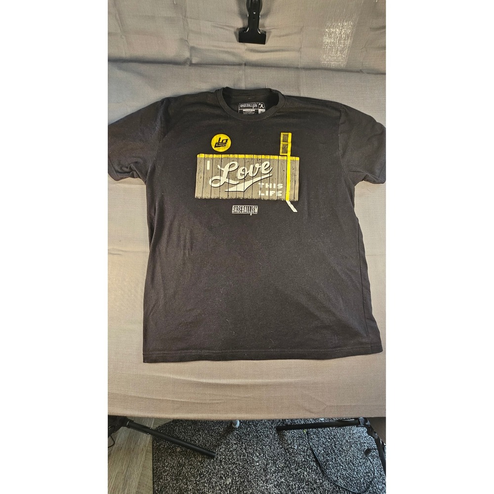 Baseballism/LoCash I Love This Life Graphic Tee XL Black Short Sleeve Tee